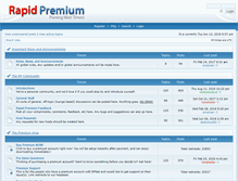 Tablet Screenshot of forums.rapidpremium.net